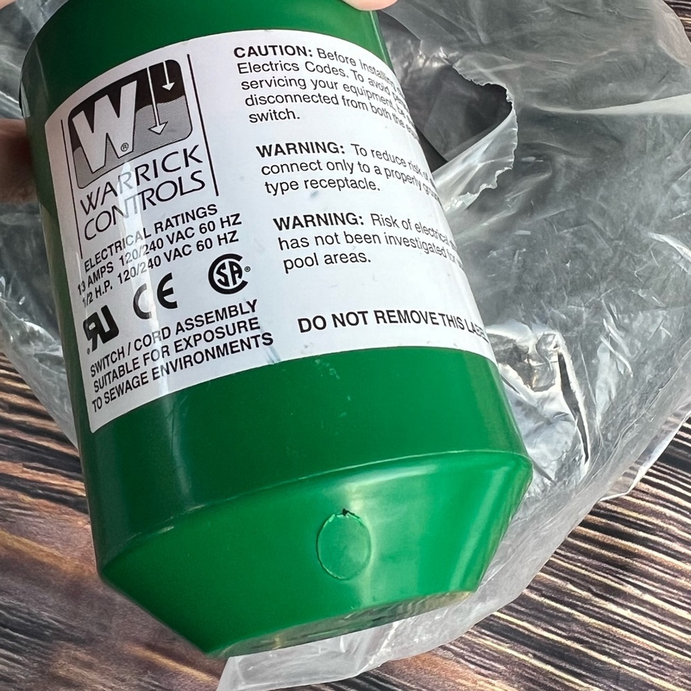 Warwick Controls Mechanical float switch